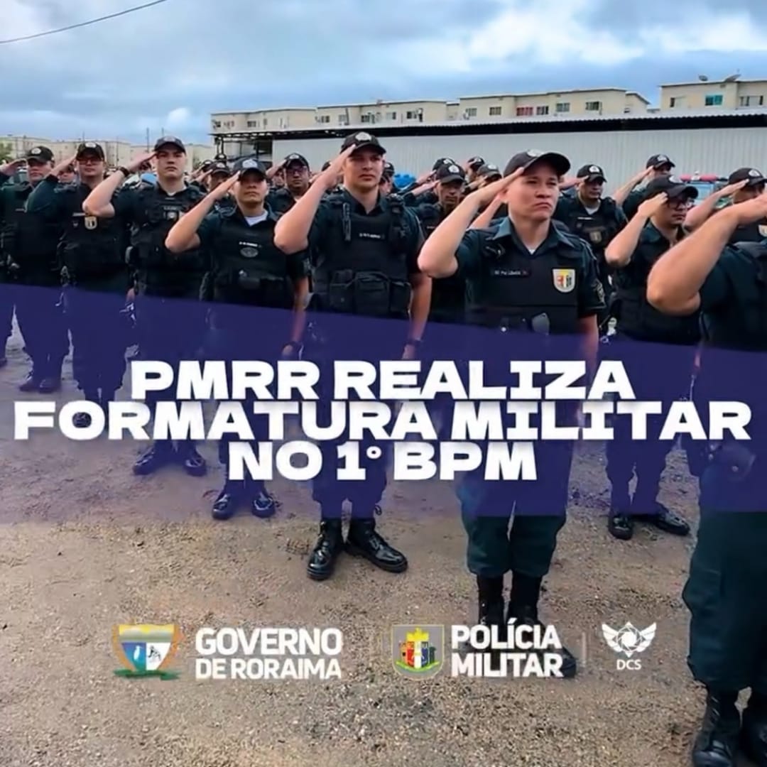PMRR realiza formatura militar no 1° BPM